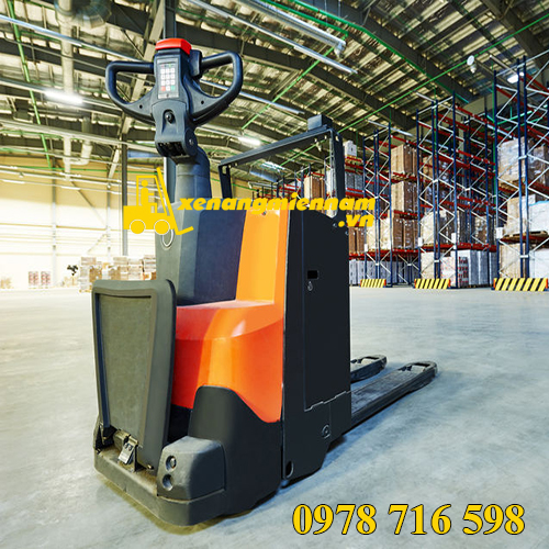 40269881 - manual forklift pallet stacker truck equipment at warehouse