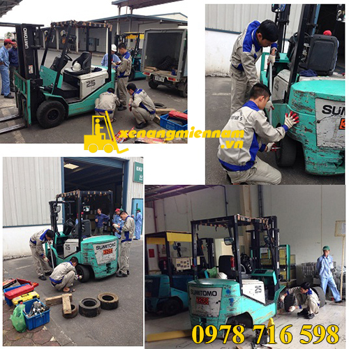 Bảo dưỡng bảo trì xe nâng tại cụm công nghiệp Hoà Hội, huyện Châu Thành, tỉnh Tây Ninh