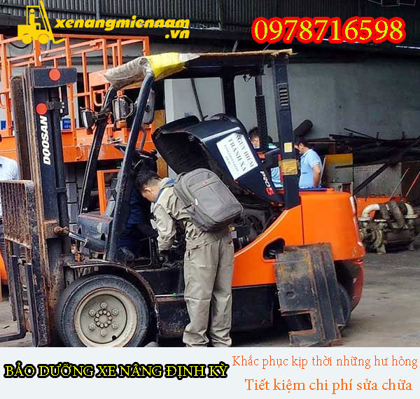 Bảo dưỡng bảo trì xe nâng tại KCN Becamex Đồng Phú, tỉnh Bình Phước