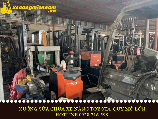 Sửa xe nâng Toyota tại KCN An Nhựt Tân, huyện Tân Trụ, tỉnh Long An