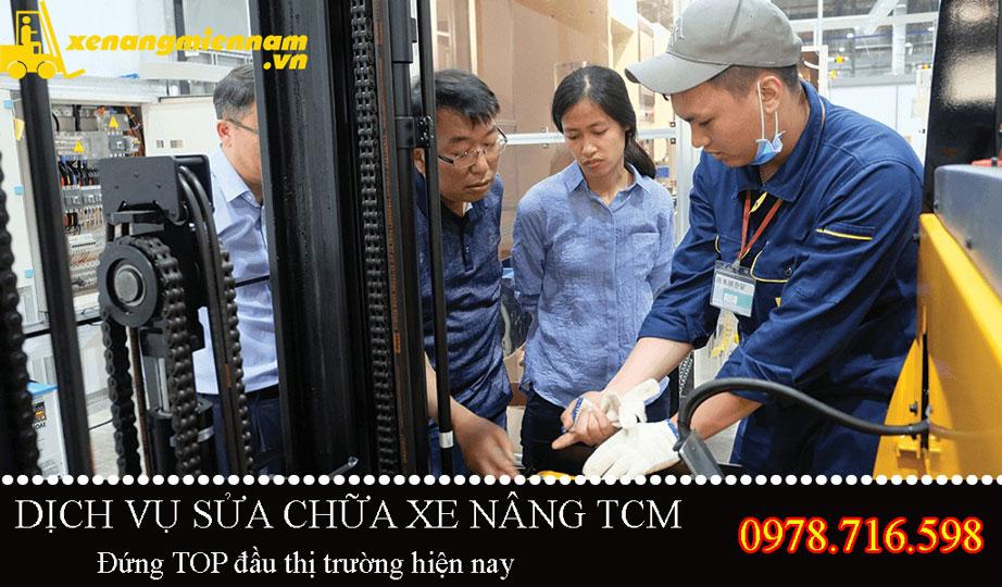 Sửa xe nâng TCM tại KCX Linh Trung 2, Quận Thủ Đức, TP HCM