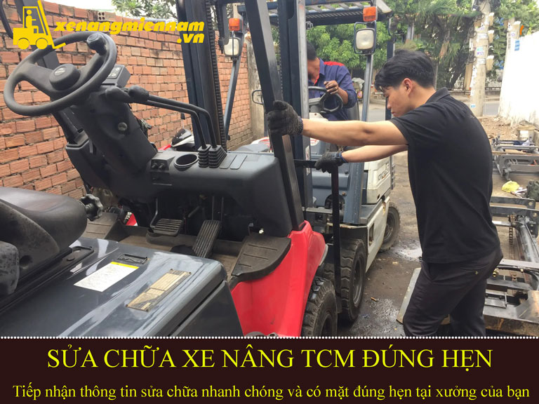 Sửa xe nâng TCM tại KCX Tân Thuận, Quận 7, TP HCM