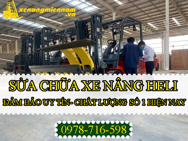 Sửa xe nâng Heli tại cụm công nghiệp Tân Hội 1, huyện Tân Châu, tỉnh Tây Ninh