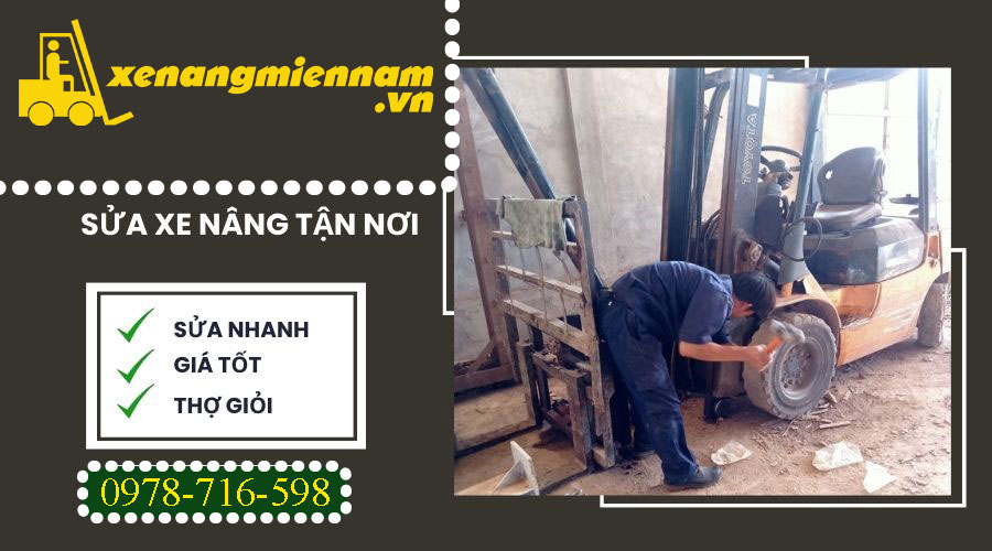 Sửa xe nâng Heli tại KCN Hải Sơn, huyện Đức Hoà, tỉnh Long An