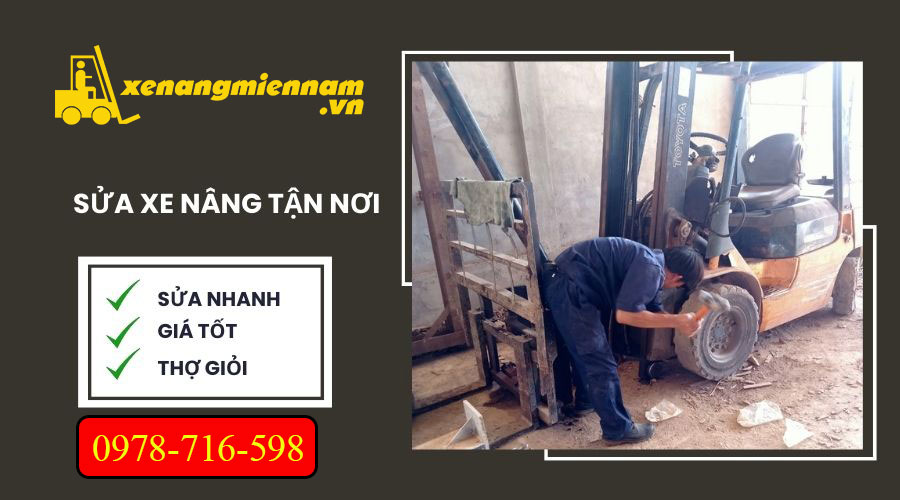 Sửa xe nâng Komatsu tại KCN Lê Minh Xuân 2, huyện Bình Chánh, TP HCM