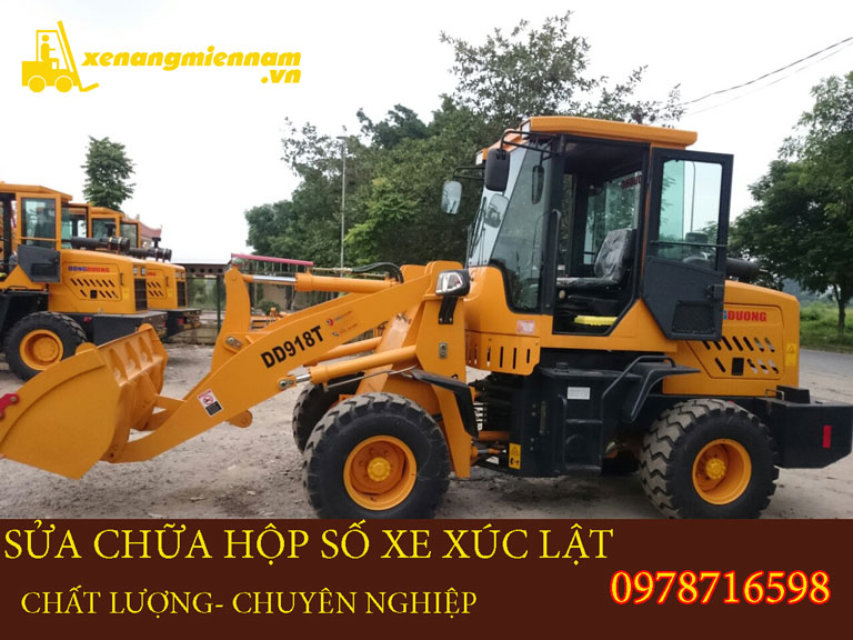 sua chua hop so xe xuc lat