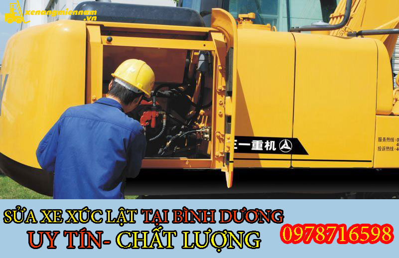 sua xe xuc lat tai binh duong
